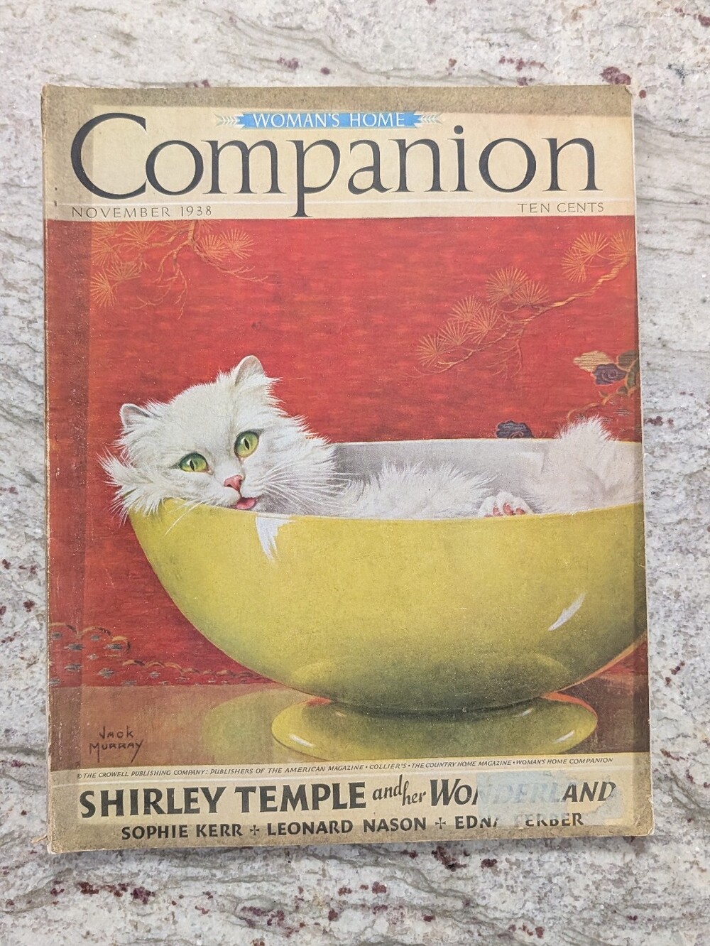 Woman’s Home Companion Magazine November 1938 Issue Shirley Temple READ 10 Cents